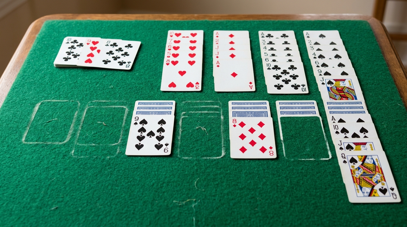 three card solitaire memory illustration for 3 Card Solitaire